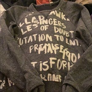 Rag and Bone sz. Small graffiti sweater